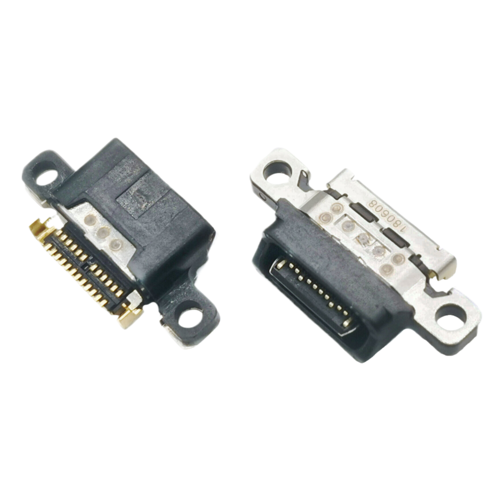 全塑TYPE C 24P母座 沉板1.85MM 雙排SMT L=7.95MM（美圖T9/V6尾插接口）