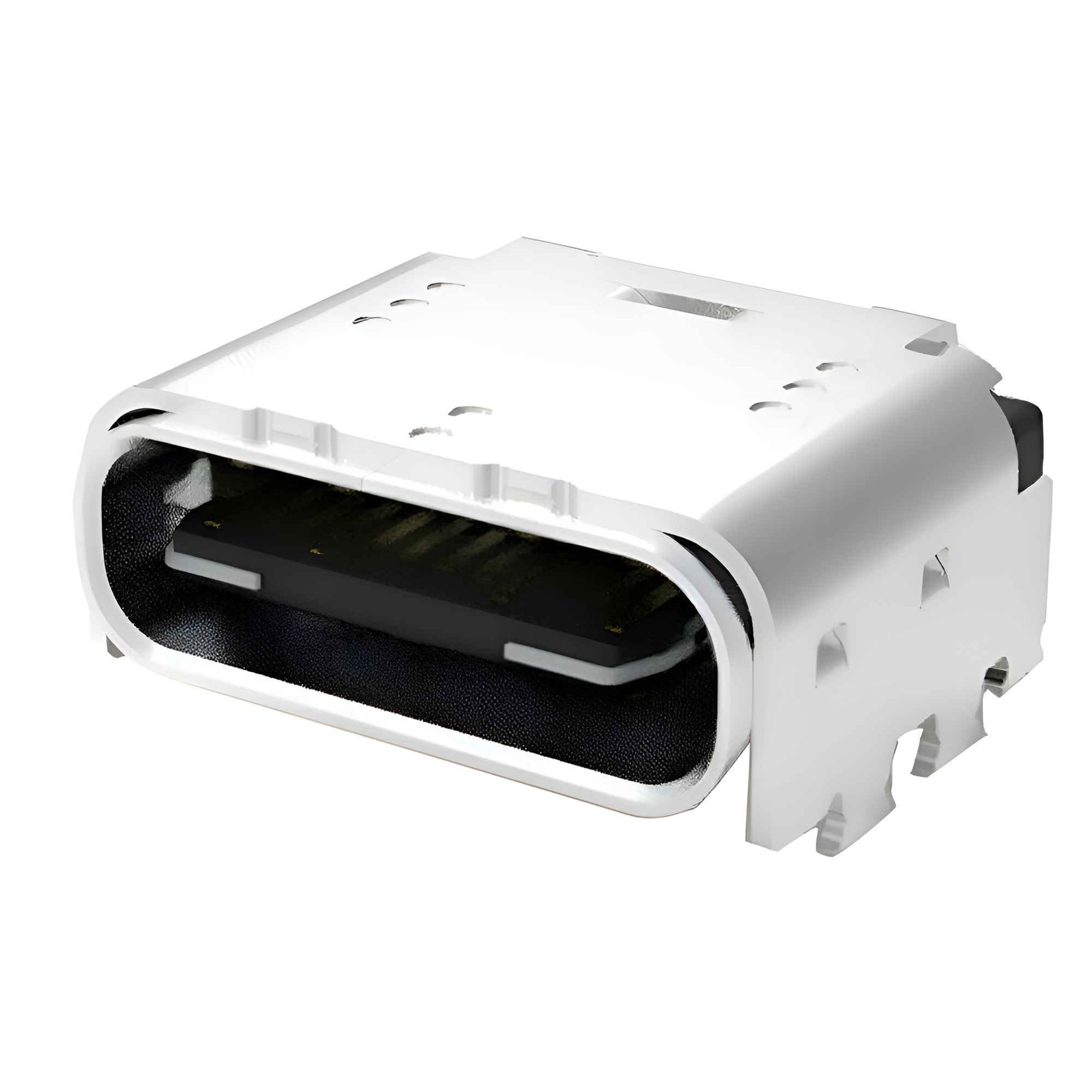 閃電USB 4.0 TYPE C 24P母座 板上雙貼SMT 六腳插板 長度=8.05 雙殼